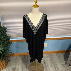 Wearabouts Black Dress with Geometric Embellishments